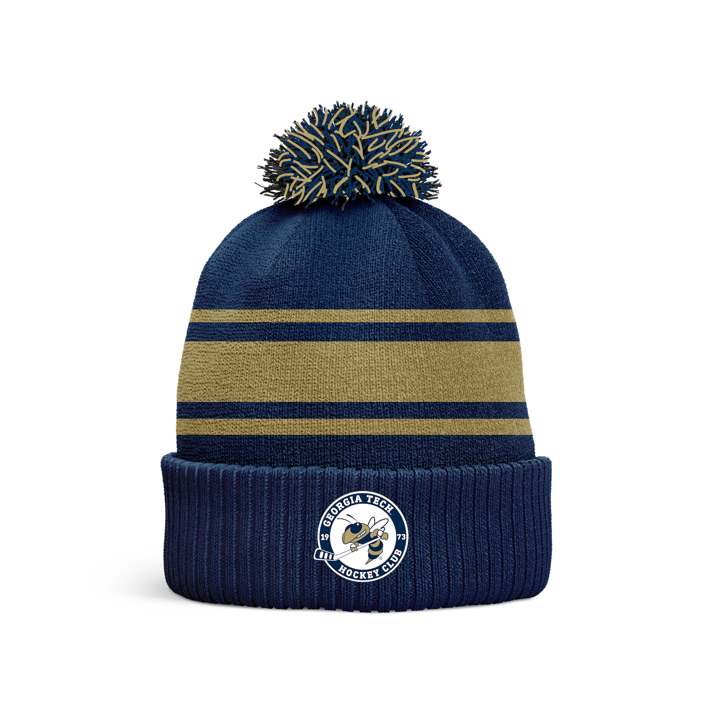 Georgia Tech Pom Beanie / Toque