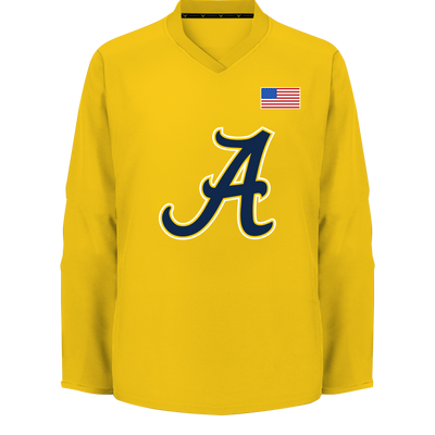 2016AAA North Jersey Avalanche Yellow Practice Jersey V1