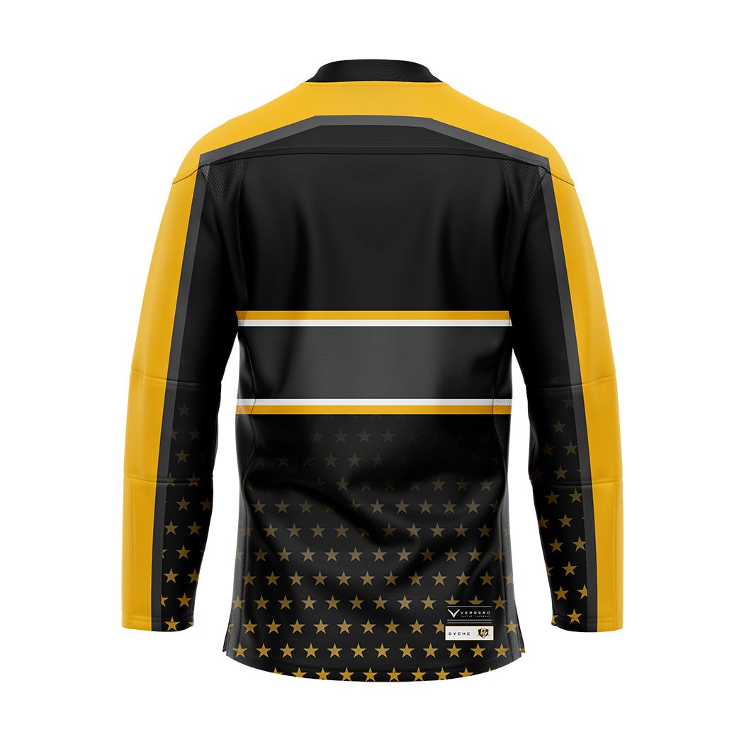 DVCHC Black Authentic Sublimated Replica Jersey