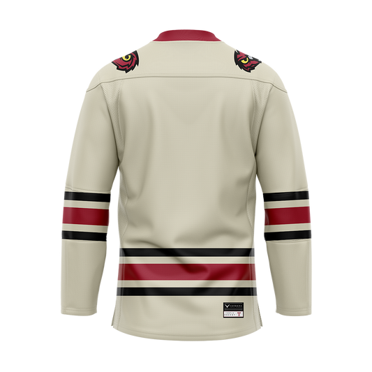 Temple Ice Hockey Cream Replica Sublimated Jersey