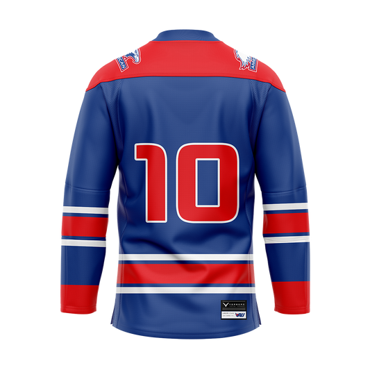 Custom American University Dark Sublimated With Twill Authentic Jersey