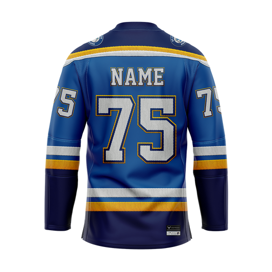 St.Louis Blues AAA Royal Sublimated With Twill Authentic Jersey