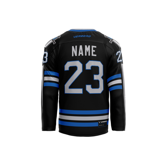 Nolensville HS Hockey Custom Black Hybrid Jersey