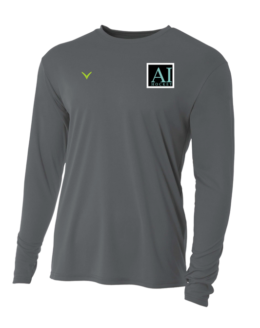 A TEST STORE Men's Long Sleeve Performance Crew