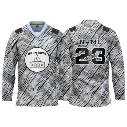 Barn Boys Custom White Camo Sublimated Jersey