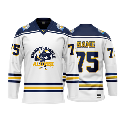 Embry Riddle Alumni White Custom Sublimated Jersey