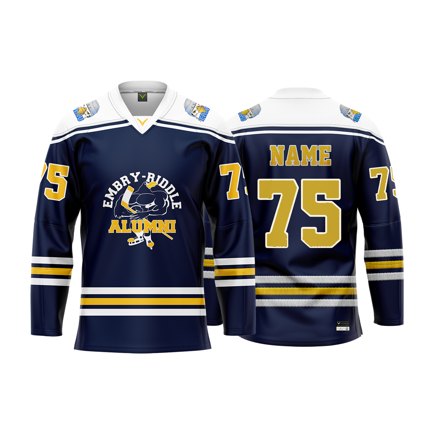 Embry Riddle Alumni Navy Custom Sublimated Jersey
