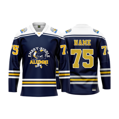 Embry Riddle Alumni Navy Custom Sublimated Jersey