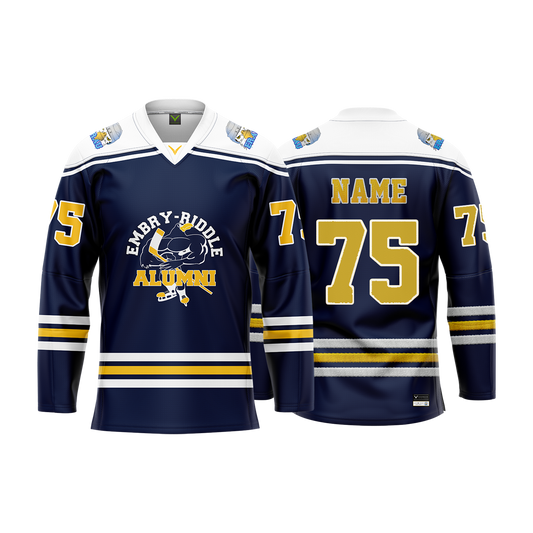 Embry Riddle Alumni Navy Custom Sublimated Jersey