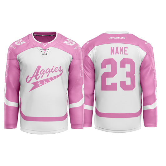 Utah State Breast Cancer Awareness Custom Sublimated Jersey