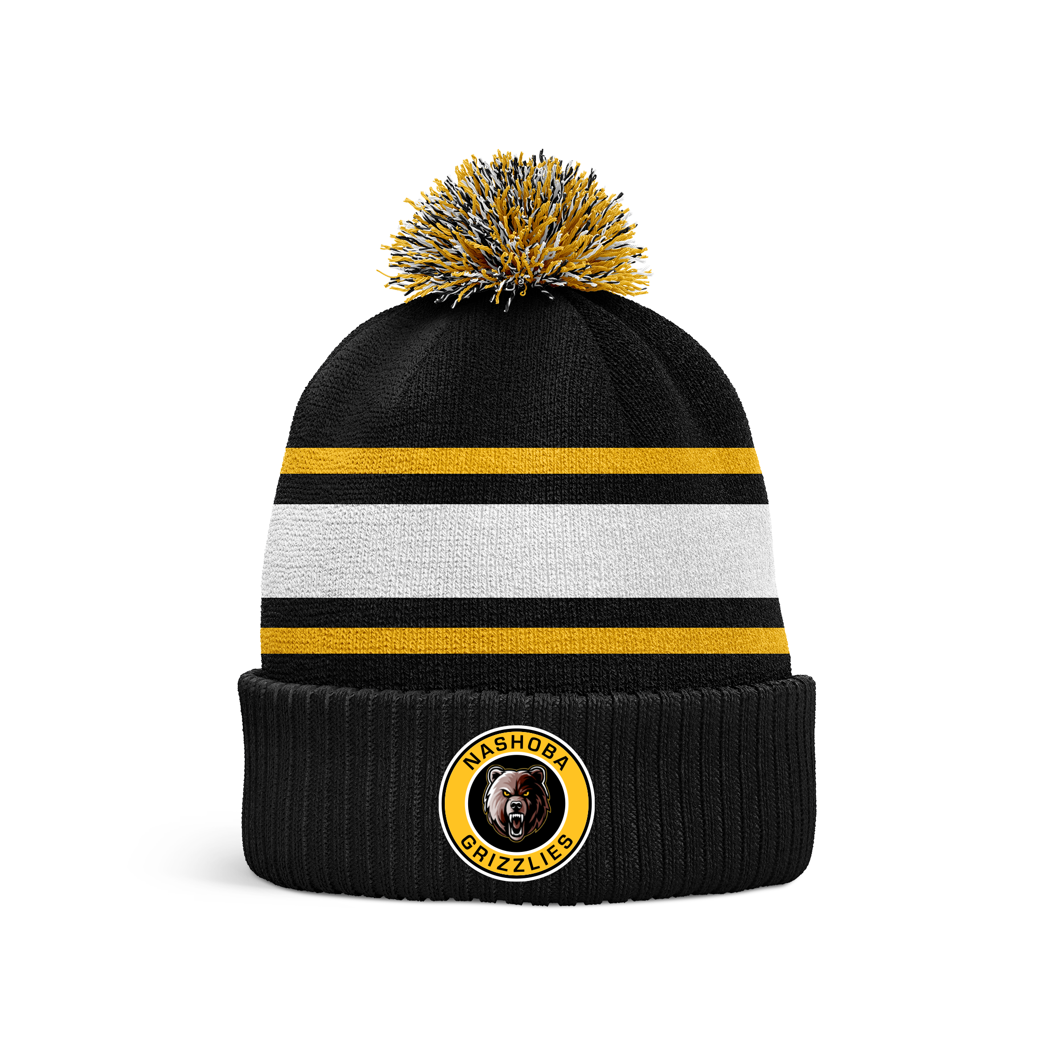 Nashoba Grizzlies Pom Beanie