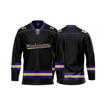 University of Washington Black Hybrid Jersey