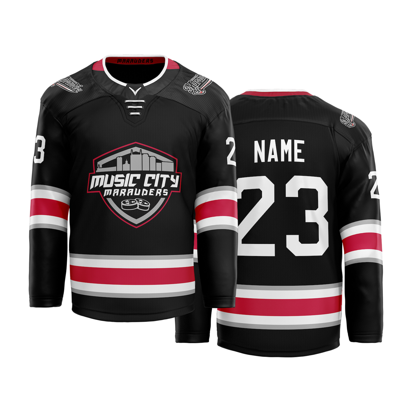 Music City Marauders Black Custom Sublimated Jersey