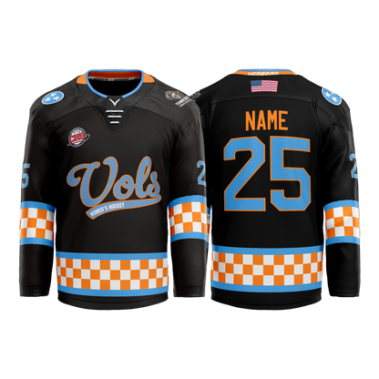 Tennessee Women's Fan Custom Black Sublimated Jersey