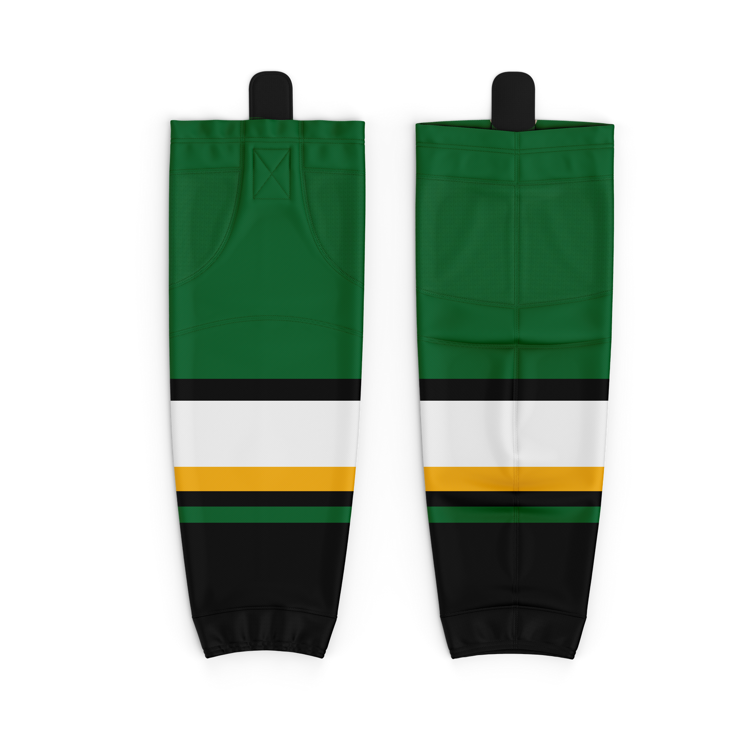 Minot Bombers Practice Green Black Hockey Sock