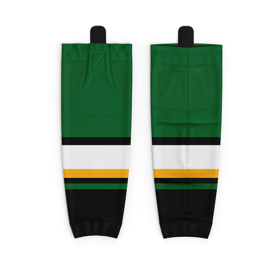 Minot Bombers Practice Green Black Hockey Sock