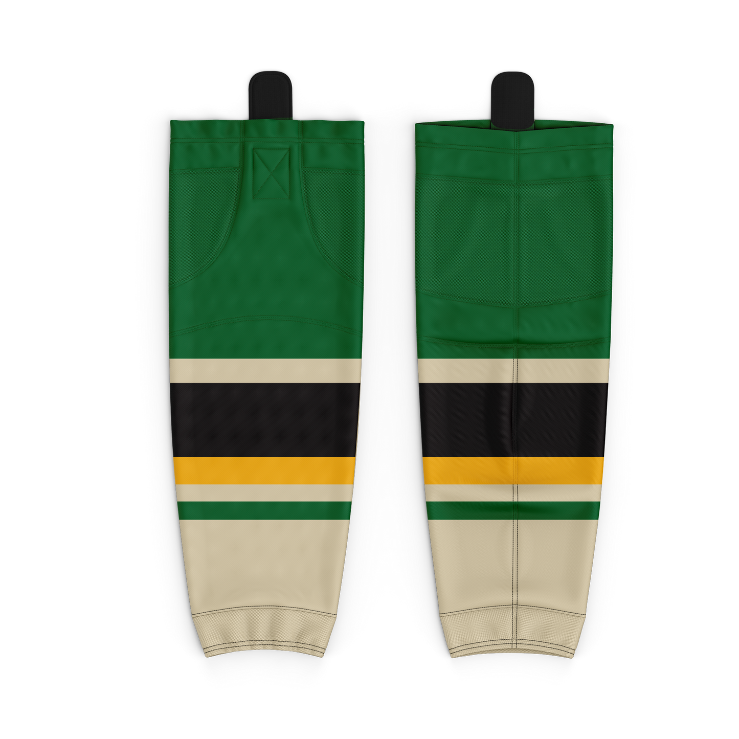 Minot Bombers Practice Green Creme Hockey Sock