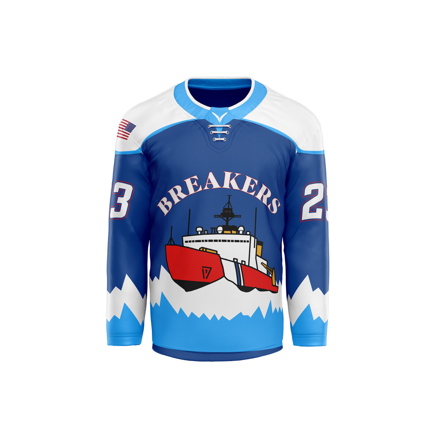 Coast Guard Academy Breakers Custom Sublimated Jersey