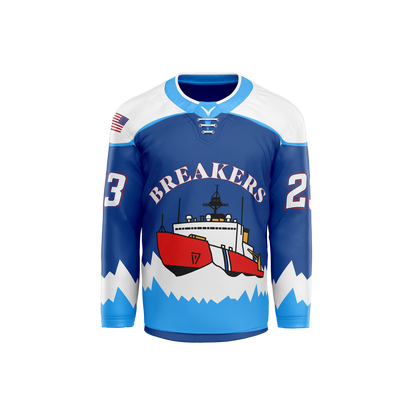 Coast Guard Academy Breakers Custom Sublimated Jersey