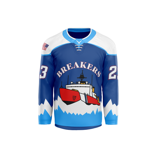 Coast Guard Academy Breakers Custom Sublimated Jersey