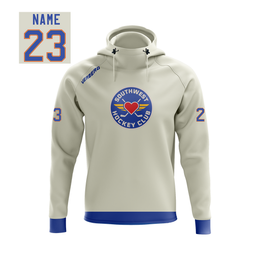 Southwest Hockey Club Cream Custom Performance Hoodie