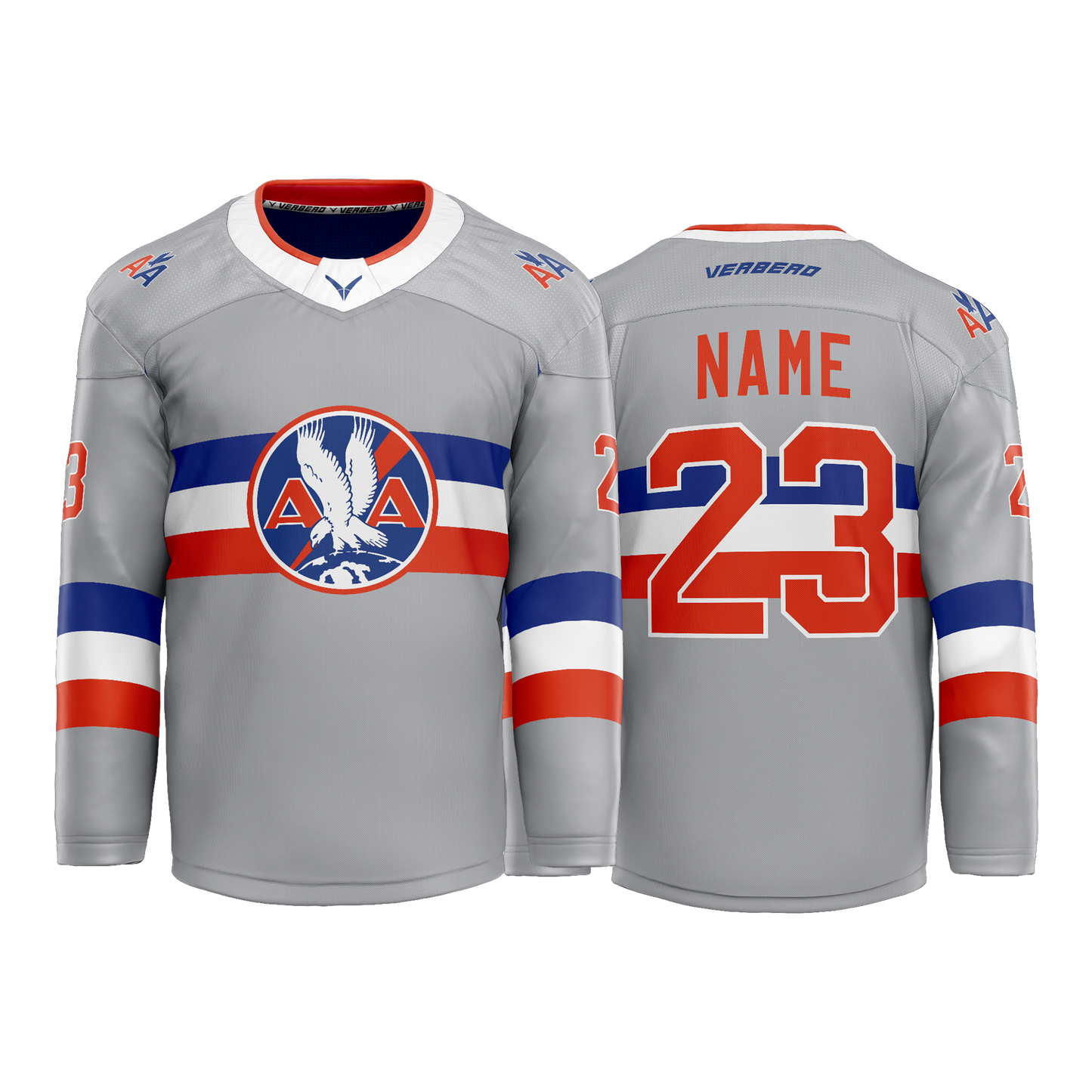 American Airlines Custom Grey Tackle Twill Jersey