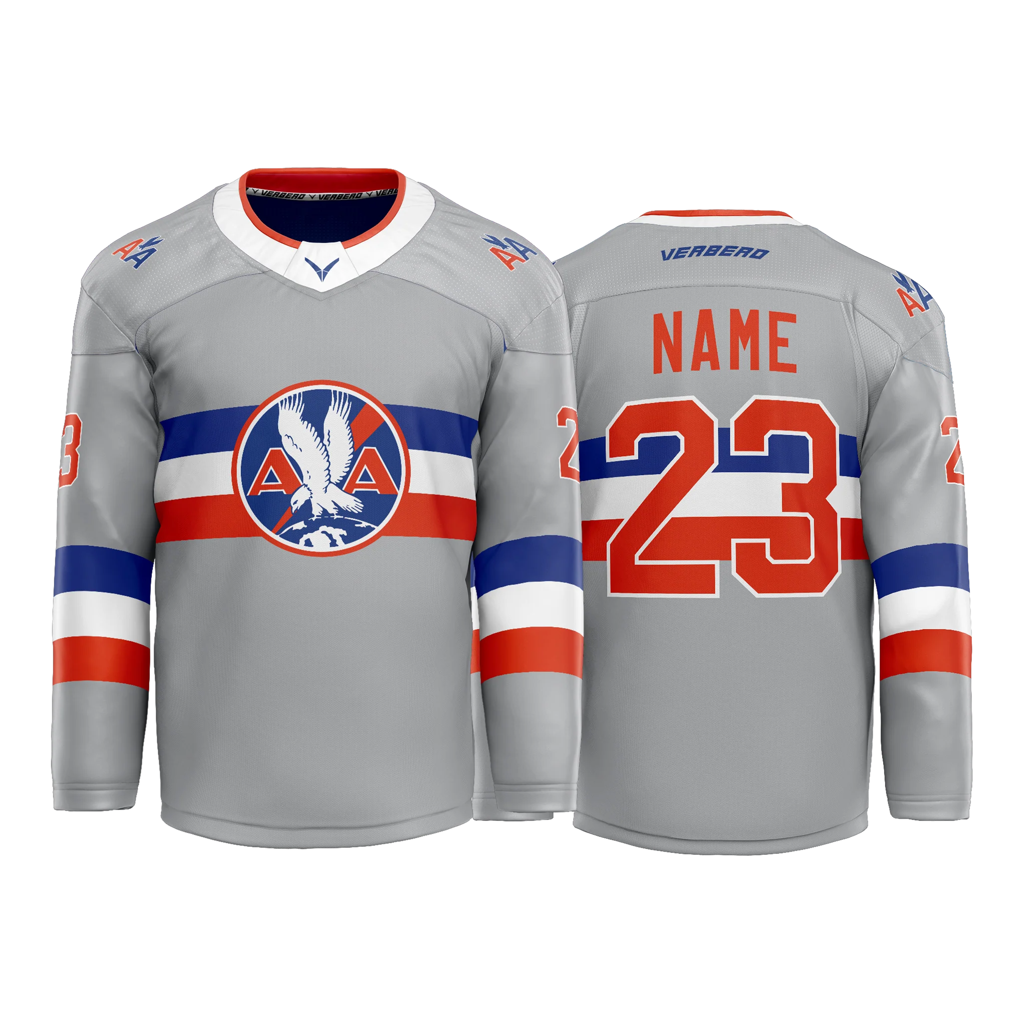 American Airlines Custom Grey Sublimated Jersey
