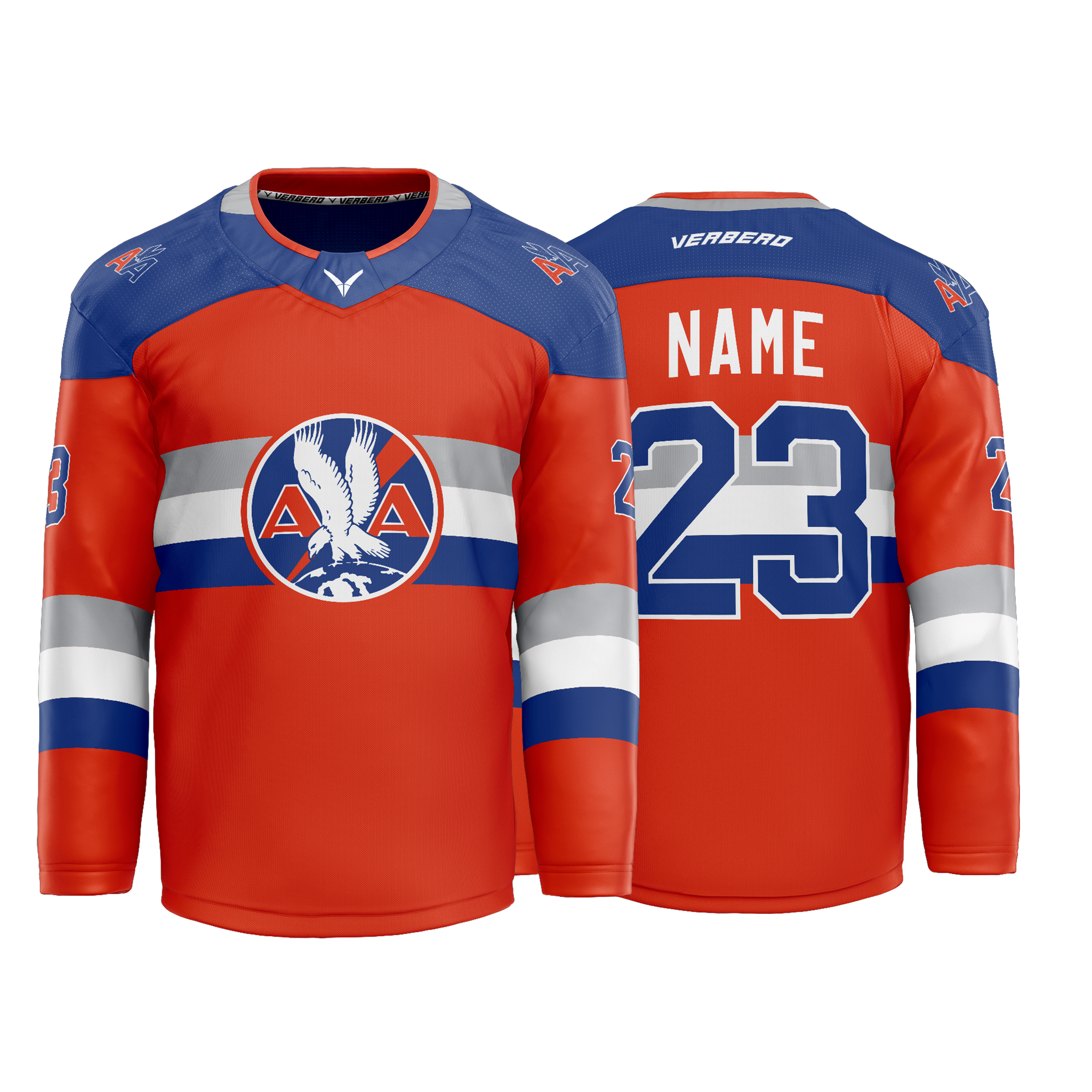 American Airlines Custom Red Tackle Twill Jersey