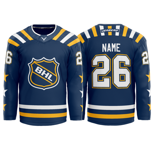 BHL Navy Custom Sublimated Jersey