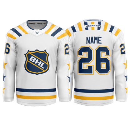 BHL White Custom Sublimated Jersey