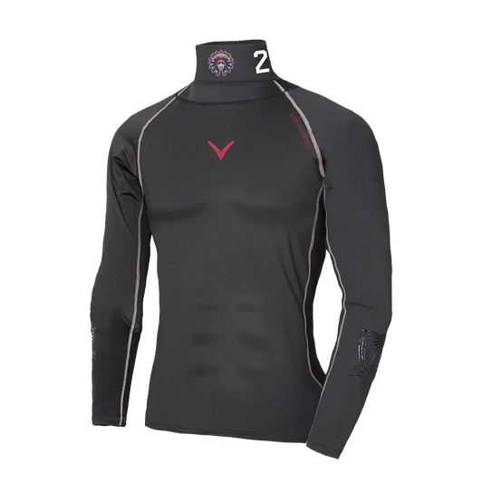 Dakota Warriors Custom neck guard Compression Shirt