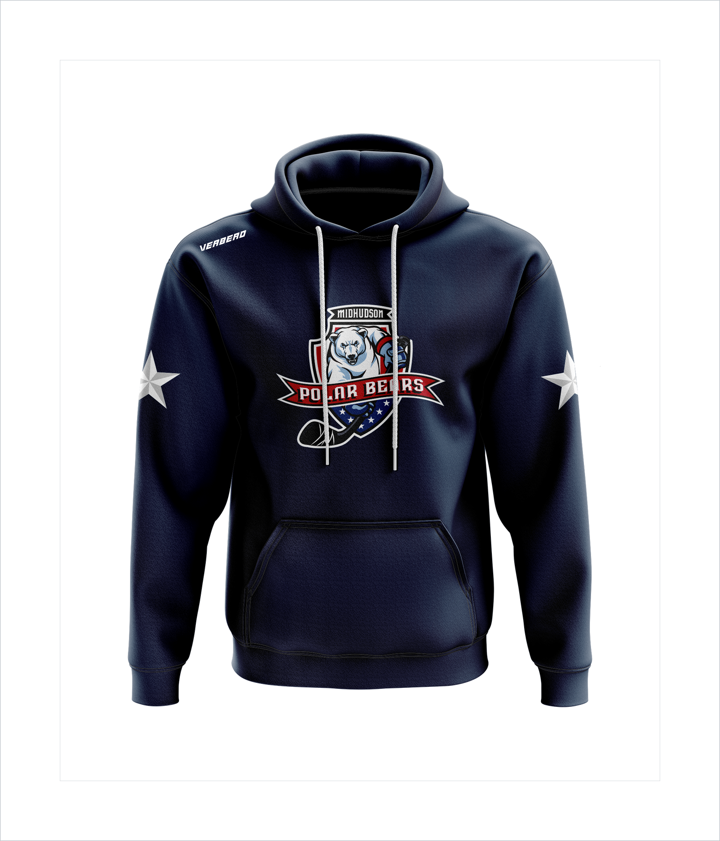 Mid-Hudson Polar Black Fleece Hoodie
