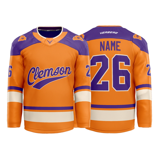 Clemson Custom Sublimated Orange Jersey