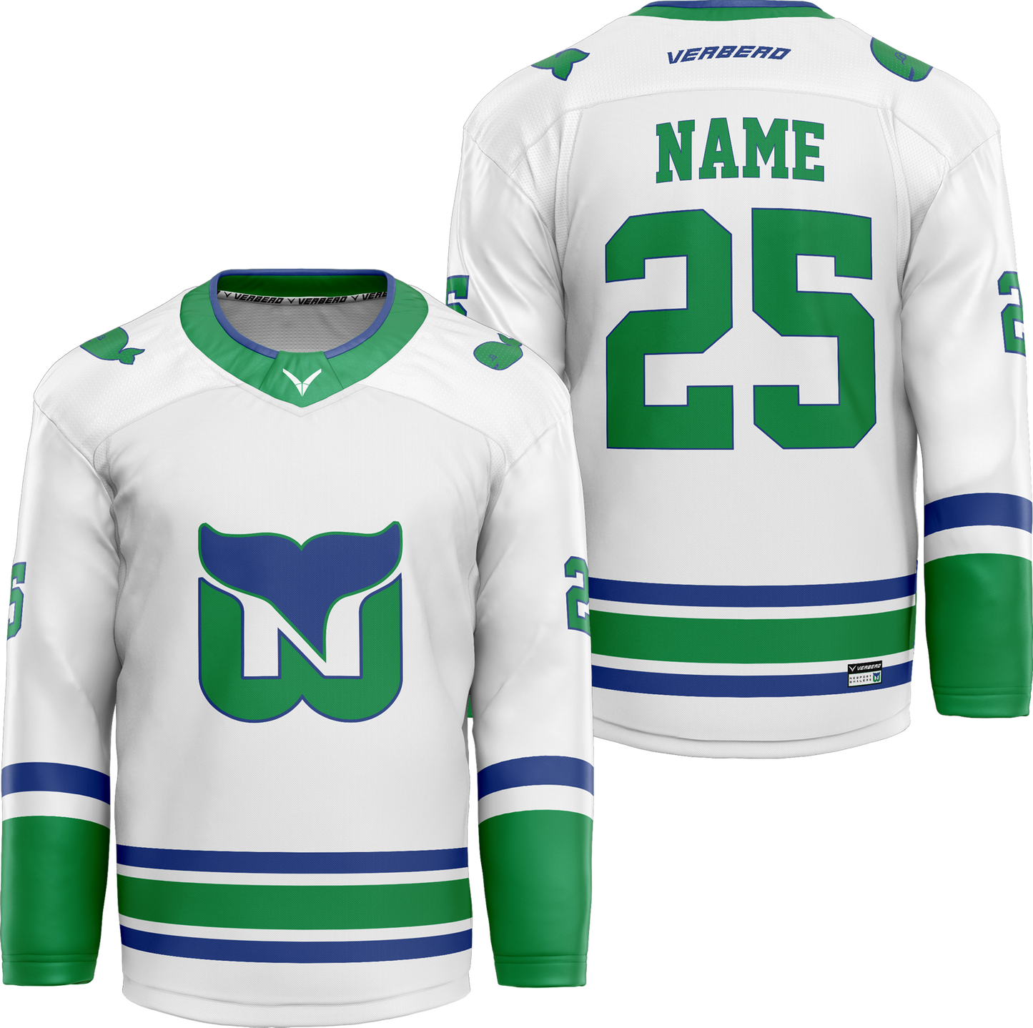 Newport Whalers Custom Sublimated Home Jersey