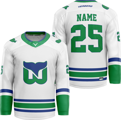 Newport Whalers Custom Sublimated Home Jersey