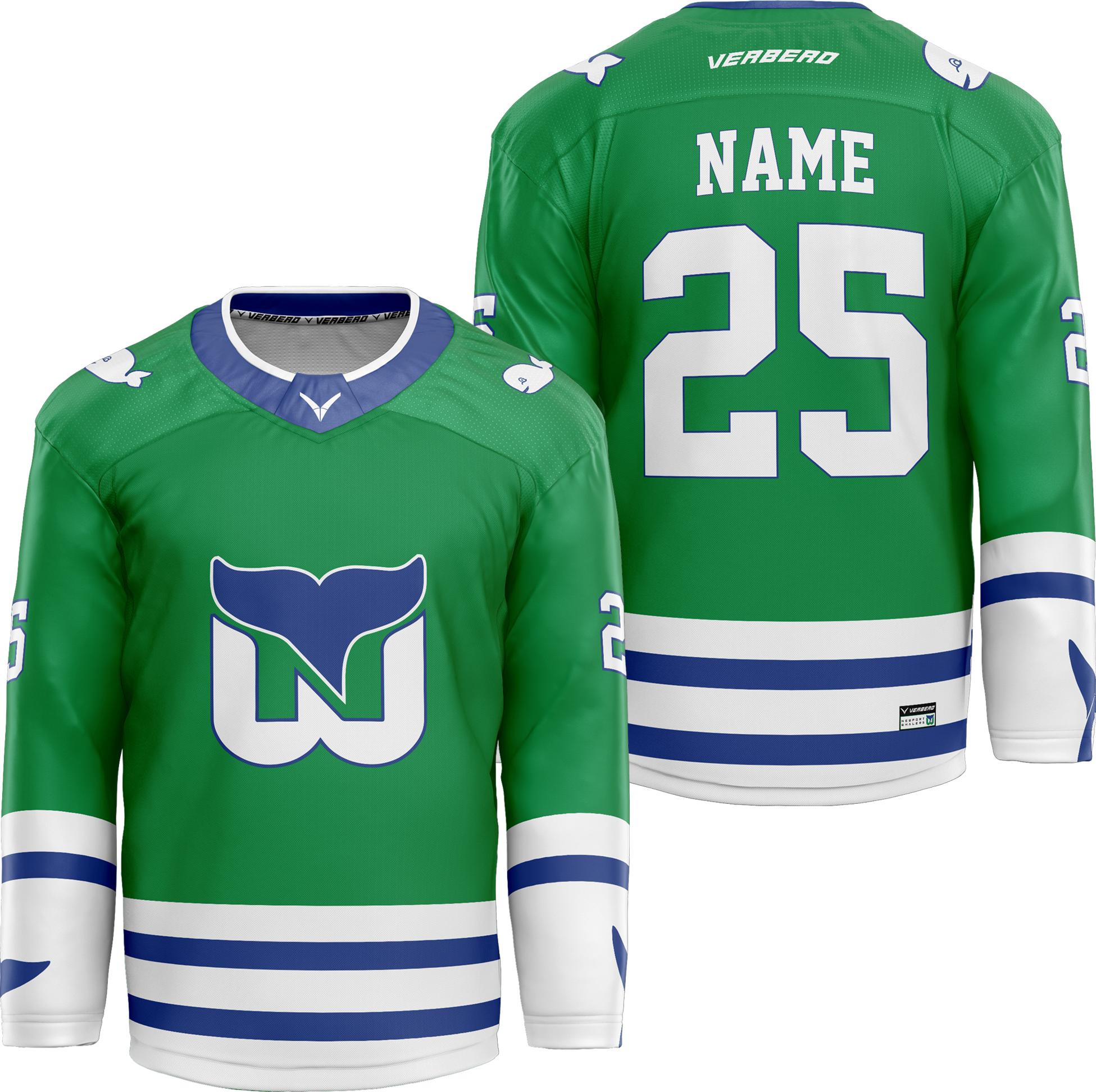 Newport Whalers Custom Sublimated Away Jersey