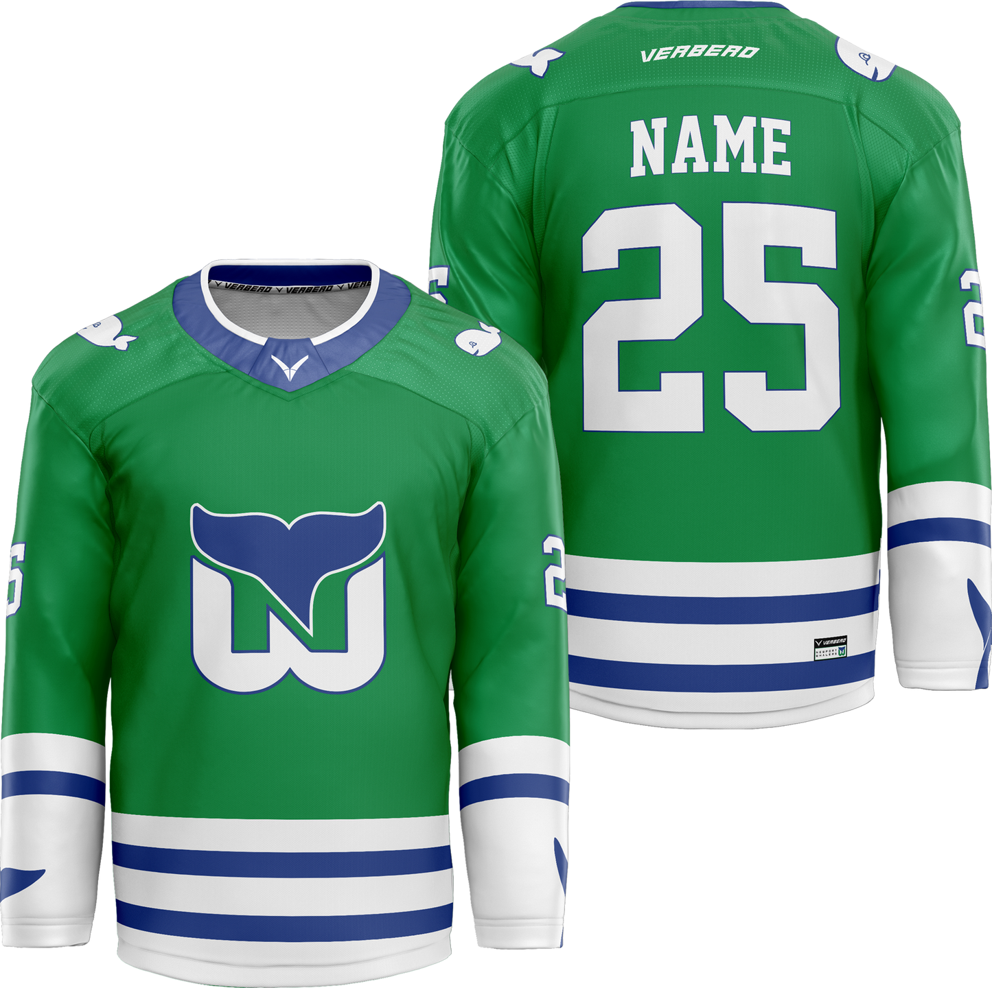 Newport Whalers Custom Sublimated Away Jersey