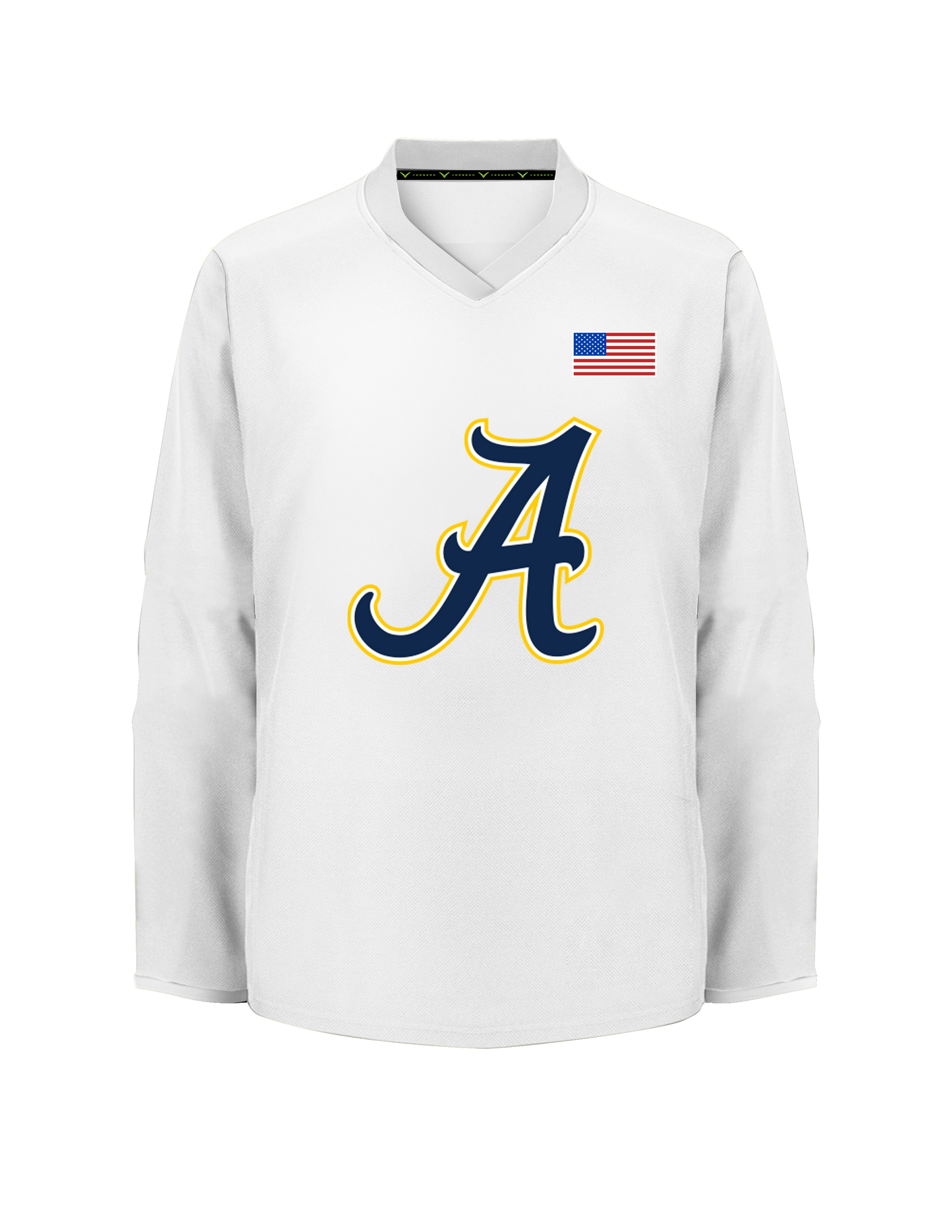 2016AAA North Jersey Avalanche White Practice Jersey V1