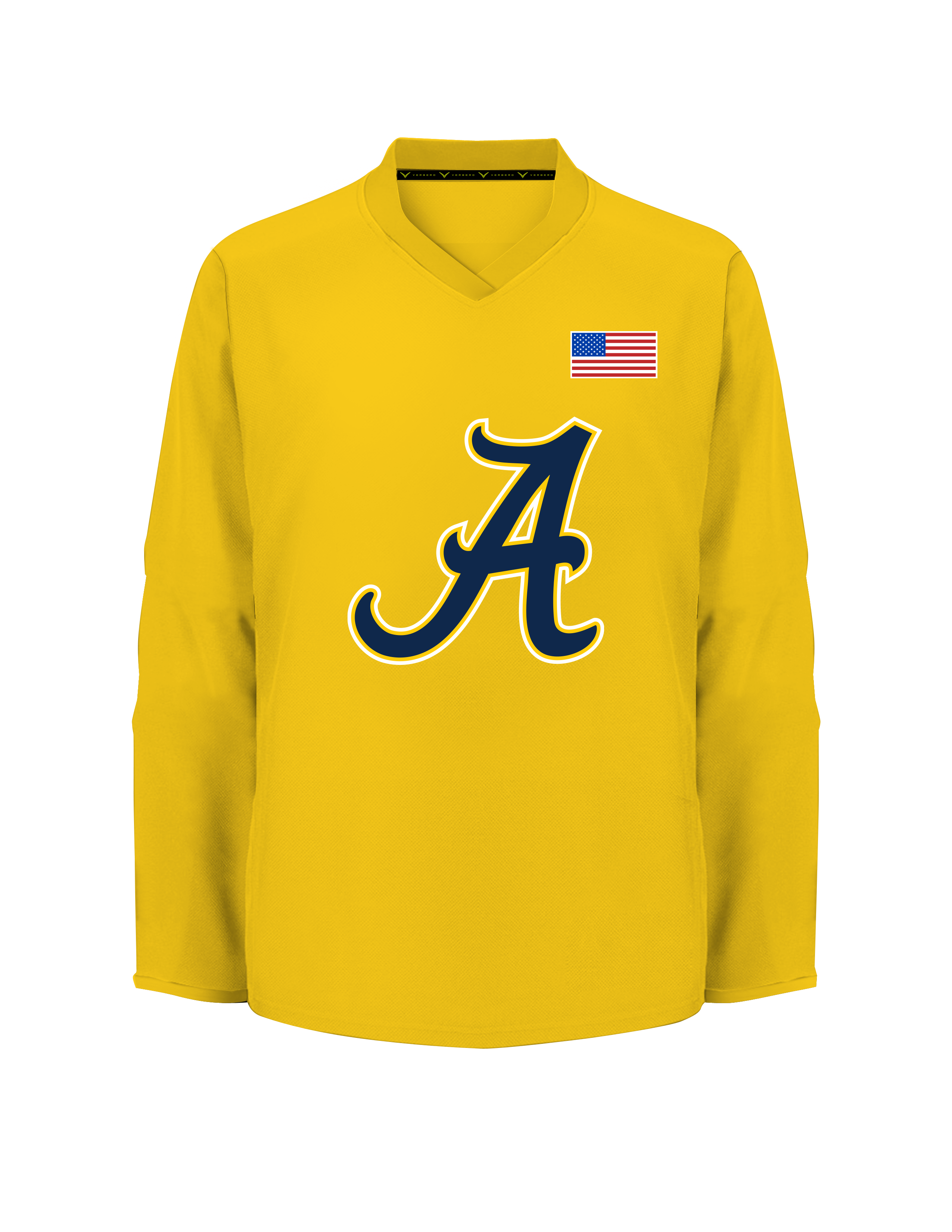 2016AAA North Jersey Avalanche Yellow Practice Jersey V1