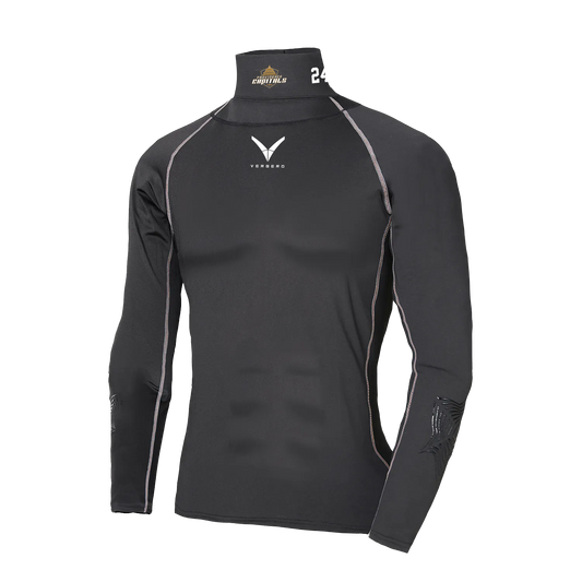 Providence Capitals Youth Custom V Armor Protective Compression Shirt