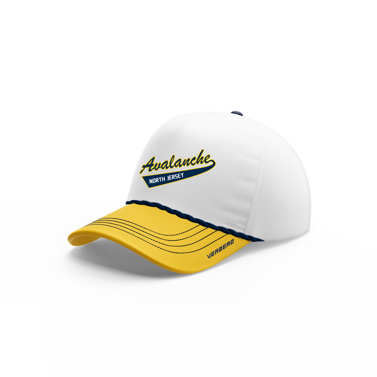 2016AAA North Jersey Avalanche Custom White Rope Hat V2