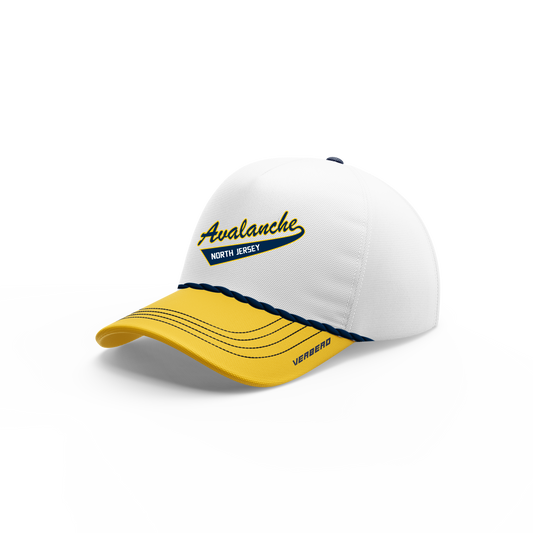 2016AAA North Jersey Avalanche Custom White Rope Hat V2