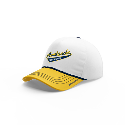 2016AAA North Jersey Avalanche Custom White Rope Hat V2