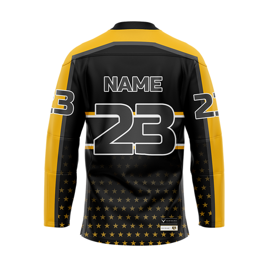 DVCHC Custom Black Sublimated Authentic Replica Jersey
