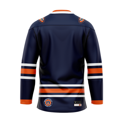 Auburn Dark Authentic Sublimated With Twill Replica Jersey