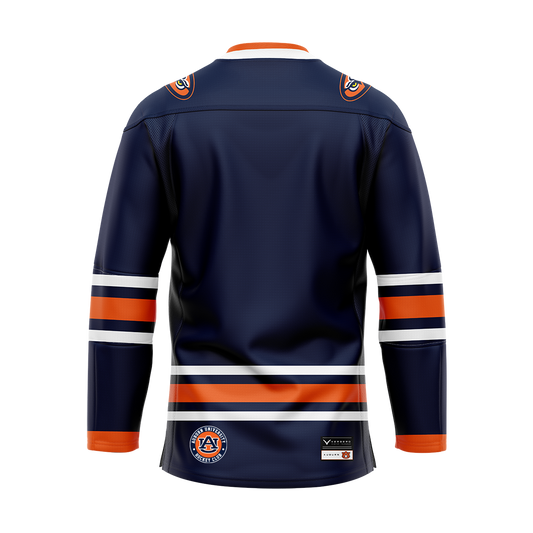 Auburn Dark Authentic Sublimated With Twill Replica Jersey