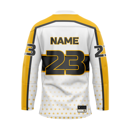 DVCHC Custom White Sublimated Authentic Replica Jersey