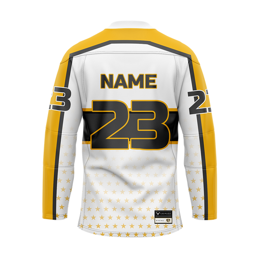 DVCHC Custom White Sublimated Authentic Replica Jersey