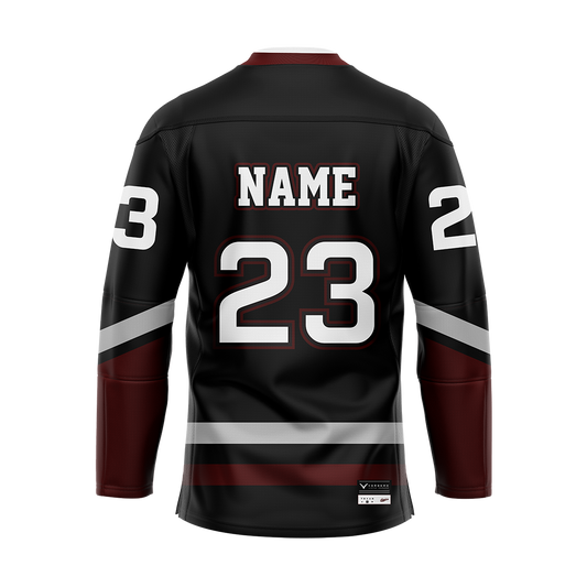 Customized Texas A&M Black Alternate Sublimated With Twill Jersey