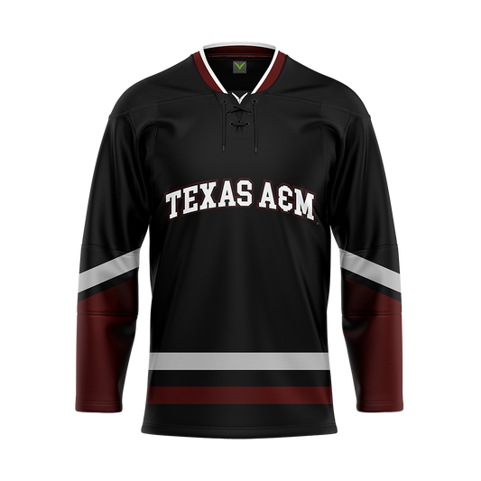 Texas A&M Black Alternate Sublimated With Twill Jersey